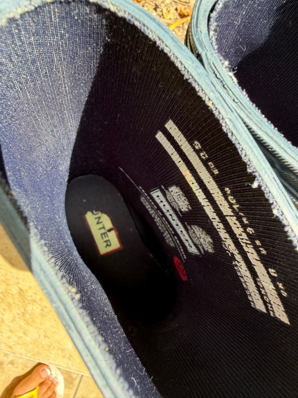 Hunter Kids Navy Blue Waterproof Rain Boots - Picture 2 of 9
